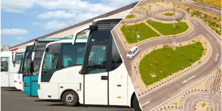 Tilka Manjhi Bus Depot Driving Testing Track